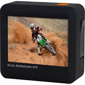 Rollei Actioncam 410 mit Handgelenk Fernbedienung (4 Megapixel, Full HD, 1080 fps, 60 fps, WiFi Funktion) inkl. Unterwassergehäuse schwarz - 