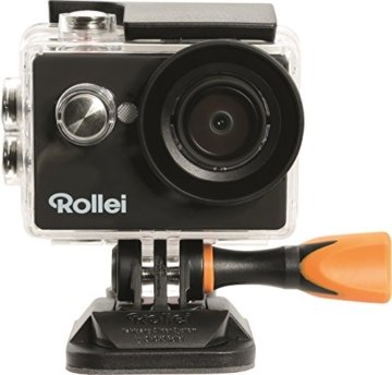Rollei Actioncam 416 - Full HD Video Auflösung, Weitwinkel-Objektiv, bis 40m wasserfest, integriertes WiFi, inkl. Unterwasserschutzgehäuse - schwarz -